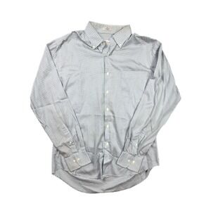 Peter Millar Crown Sport Blue Ginham Button Down L/Sleeve Shirt Men's Size L